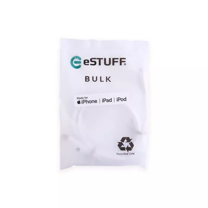 Lightning-Kabel eSTUFF ES602170-BULK 1m Weiß USB-C 2,4A