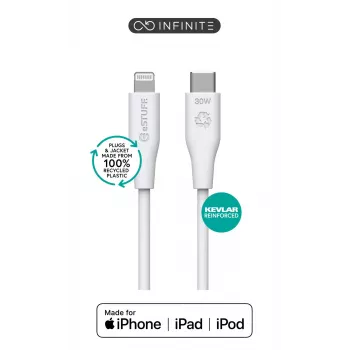Lightning-Kabel eSTUFF ES602270-BULK 2m Weiß MFI-zertifiziert
