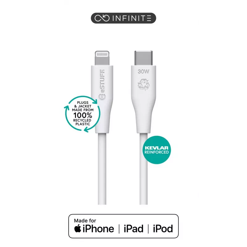 Lightning-Kabel eSTUFF ES602270-BULK 2m Weiß MFI-zertifiziert
