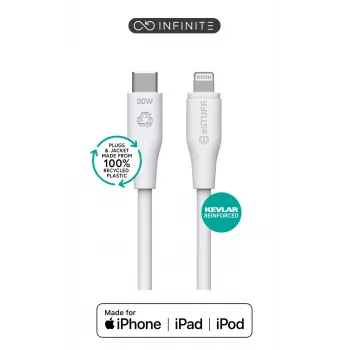 Lightning-Kabel eSTUFF ES602370-BULK 3m USB-C 2,4A