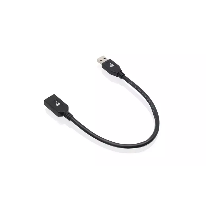 IOGEAR G2LU3AMF USB-Kabel USB 3.2 Gen 1 0,3 m USB A Schwarz