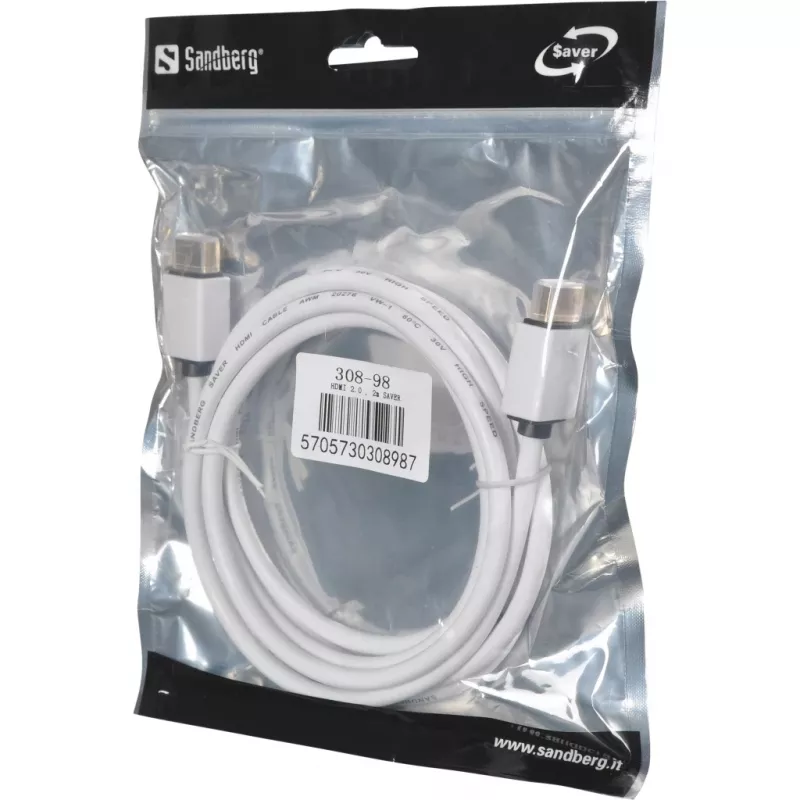 Sandberg HDMI 2.0 Kabel, 2 m SAVER