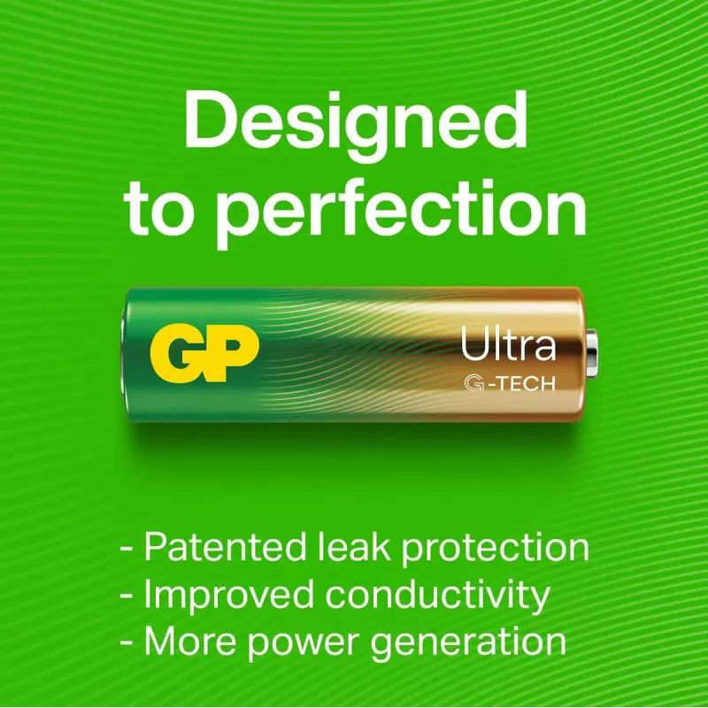 Einwegbatterie GP Batteries Ultra Alkaline GP15AU AA LR06 Alkaline 10 Jahre Lagerfähigkeit