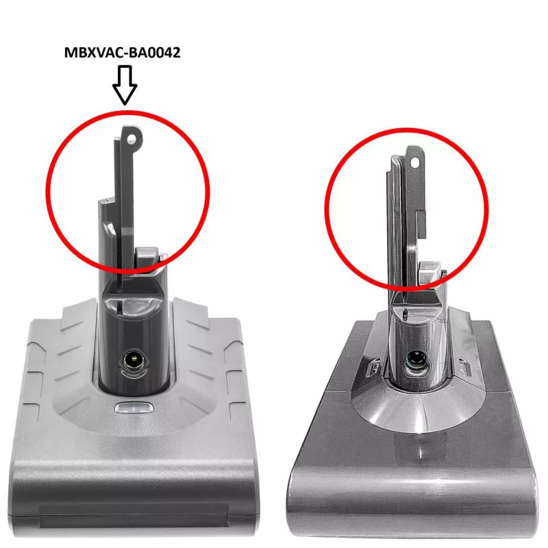 Batterie CoreParts für Dyson Handstaubsauger Schwarz 80 mm x 120 mm x 146 mm