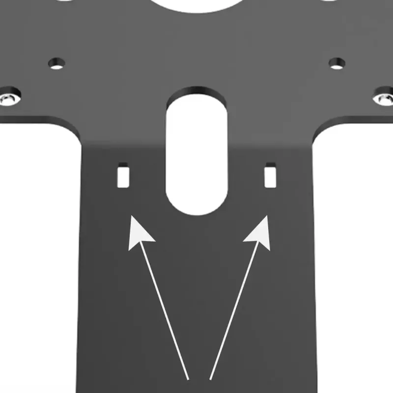 Multimedia-Ständer Compulocks VESA Fixed 45 Degree Core Counter Stand schwarz Aluminium