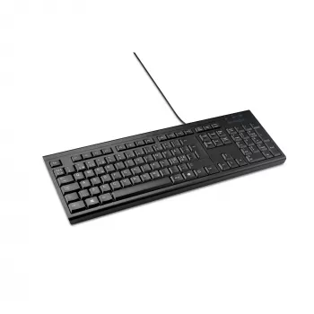 Kensington KB100 EQ Kabelgebundene Full-Size-Tastatur USB Membrane QWERTY Schwarz