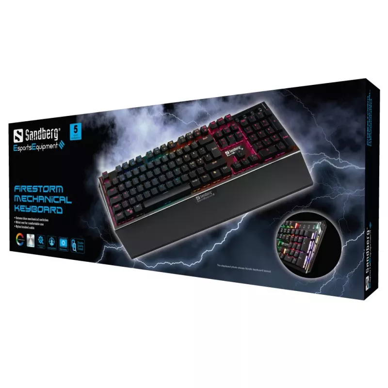 Mechanische Tastatur Sandberg FireStorm Mech Tastatur BE