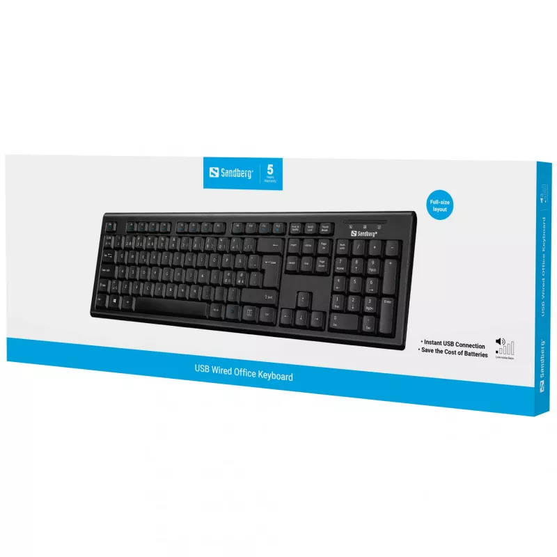Sandberg USB Wired Office Tastatur Nord