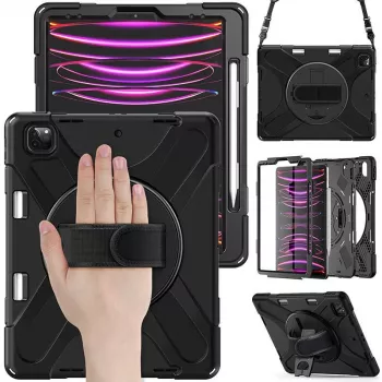Tablet-Hülle eSTUFF ES683251-BULK Schwarz für iPad 12.9 2018-2022 Leichtes Design