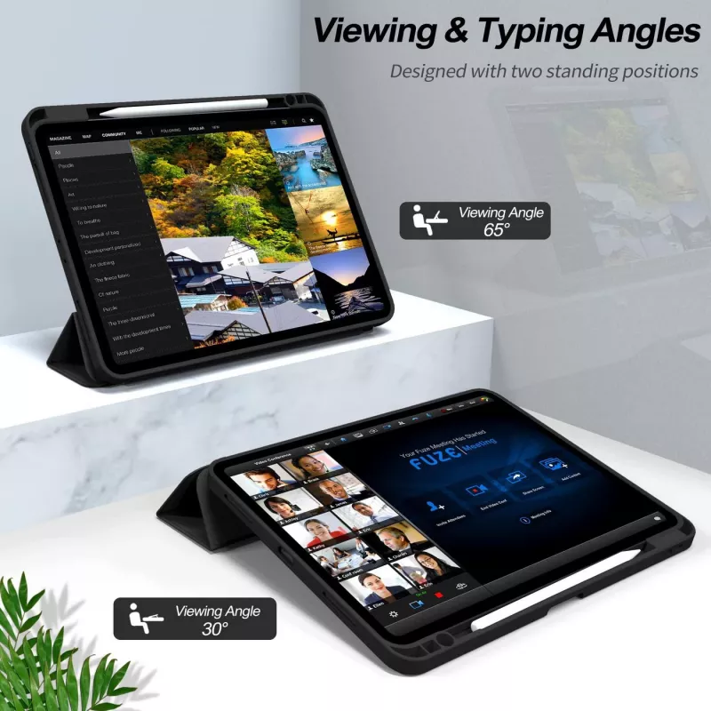 eSTUFF ES68201310-BULK Tablet-Hülle 33 cm (13 Zoll) Folio Schwarz, Transparent
