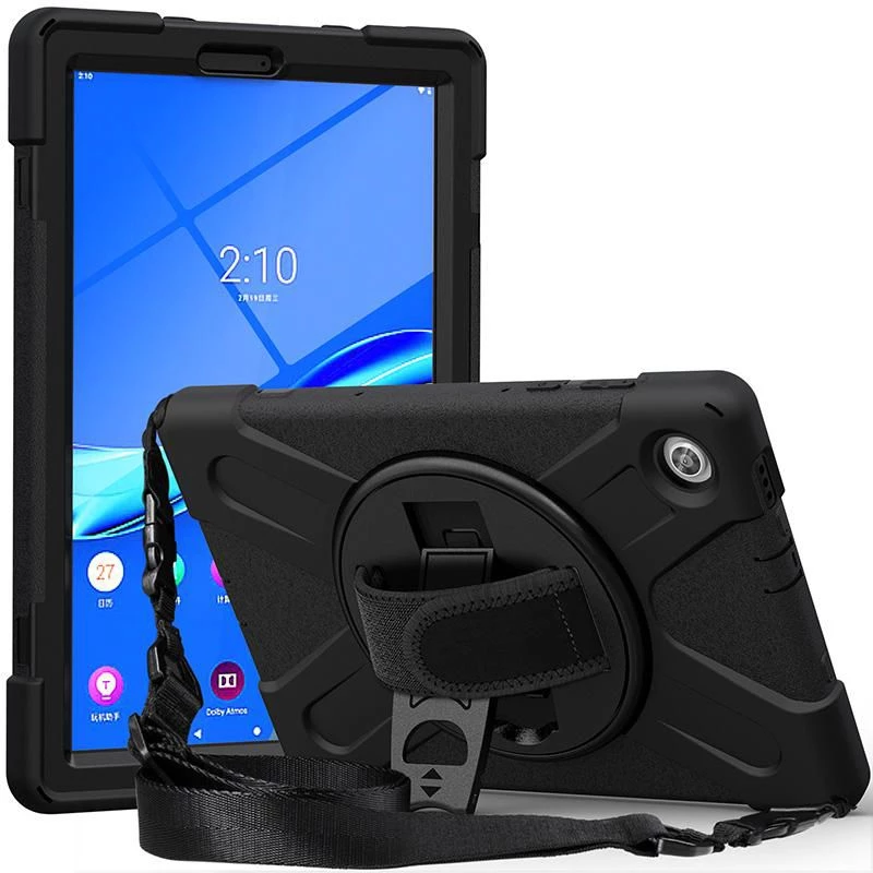 eSTUFF AUSTIN Defender Hülle für Lenovo TAB M10 HD 2nd Gen (TB-X306X) – Schwarz