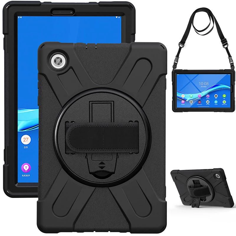 eSTUFF AUSTIN Defender Hülle für Lenovo TAB M10 HD 2nd Gen (TB-X306X) – Schwarz