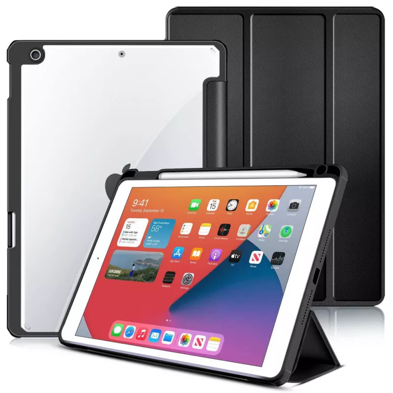 eSTUFF ES68200001-BULK Tablet-Hülle 25,9 cm (10,2 Zoll) Folio Schwarz, Transparent