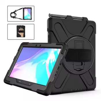 eSTUFF CHICAGO Full Body Defender Case für Samsung Galaxy Tab Active Pro/Active 4 Pro - Schwarz