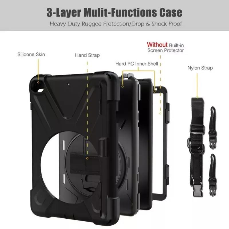 Cover eSTUFF AUSTIN Defender Case für iPad Mini 5/4 Schwarz
