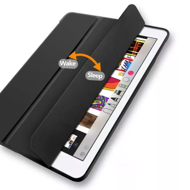 eSTUFF DENVER Folio Case für iPad 10.2 – schwarzes PU-Leder