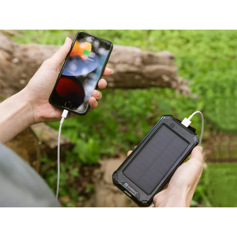 Powerbank Sandberg 3in1 Solar Powerbank 10000 10000 mAh 2A Schwarz