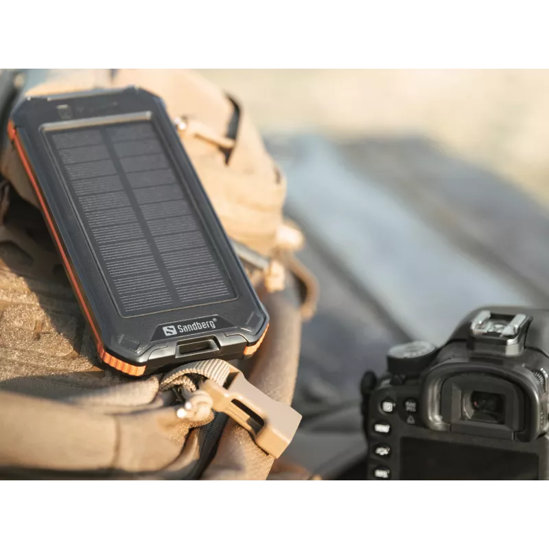 Powerbank Sandberg 3in1 Solar Powerbank 10000 10000 mAh 2A Schwarz