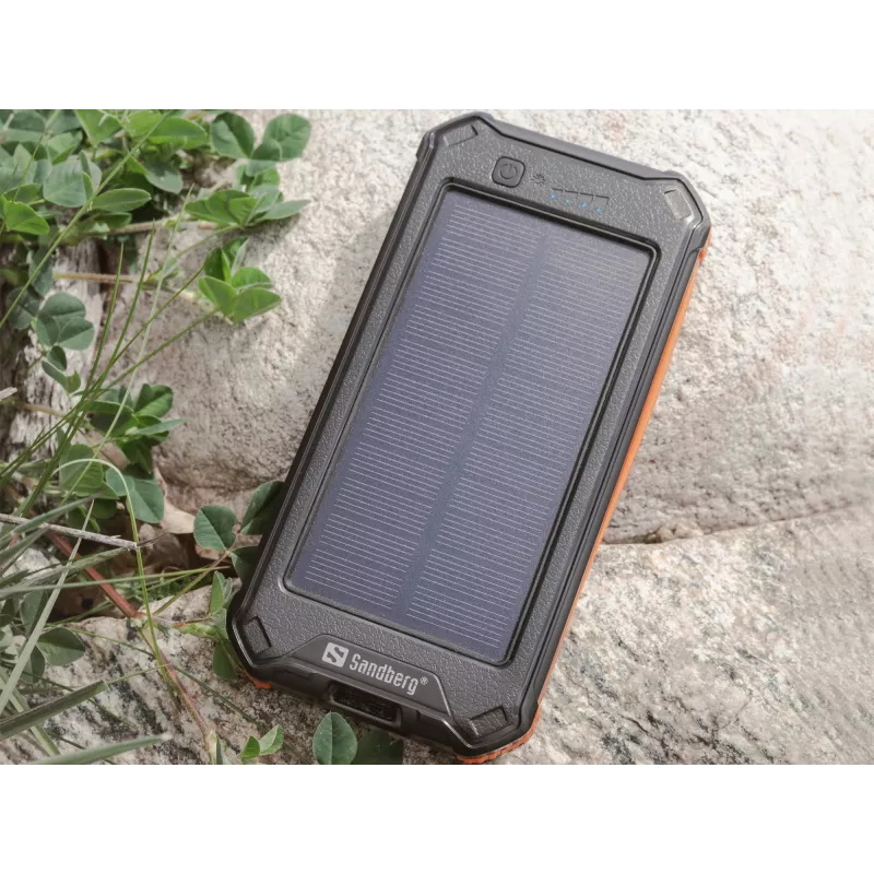 Powerbank Sandberg 3in1 Solar Powerbank 10000 10000 mAh 2A Schwarz