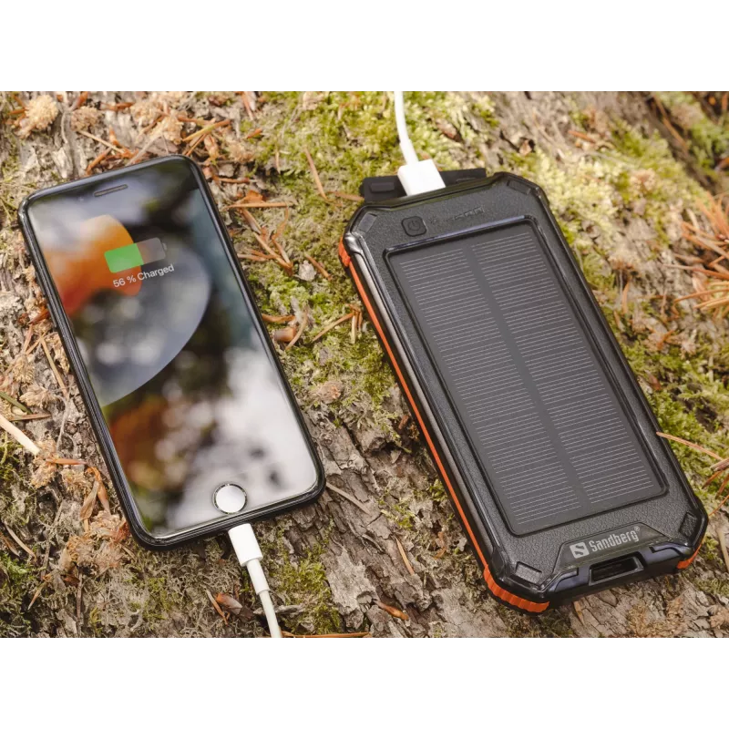 Powerbank Sandberg 3in1 Solar Powerbank 10000 10000 mAh 2A Schwarz