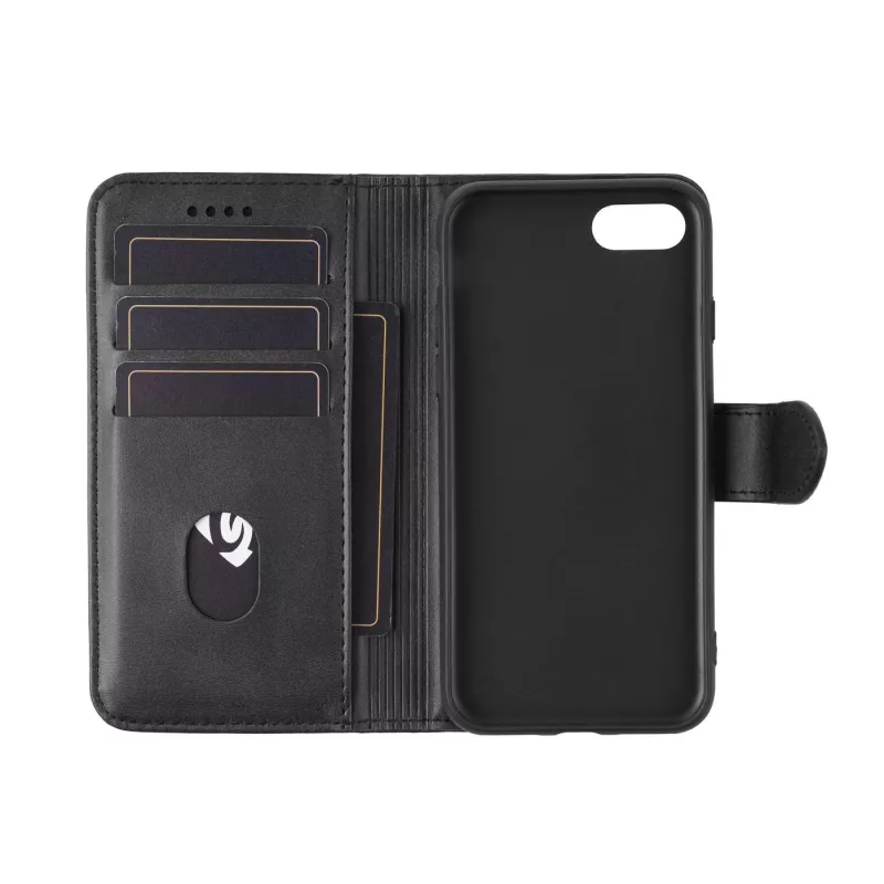 Wallet-Hülle eSTUFF ES67110001-BULK für iPhone SE 2022/2020 Schwarz