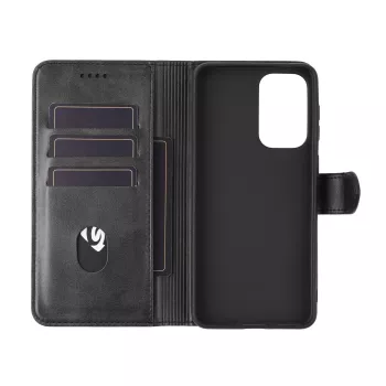 Wallet-Hülle eSTUFF Samsung Galaxy A33 Schwarz Zuverlässiger Schutz einfacher Zugriff