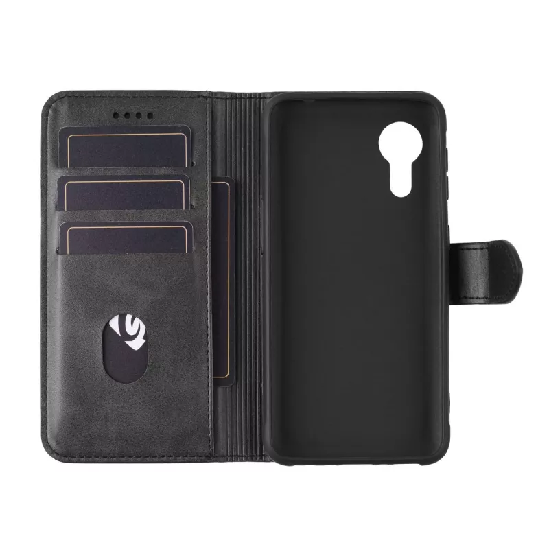 eSTUFF ES67340006-BULK Handyhülle Wallet Case Schwarz