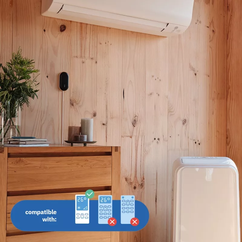 Controller Netatmo Smart AC Controller Schwarz Weiß Metall Kunststoff