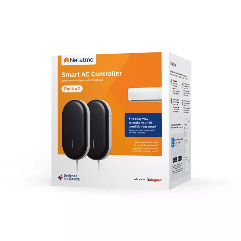 Controller Netatmo Smart AC Controller Schwarz Weiß Metall Kunststoff