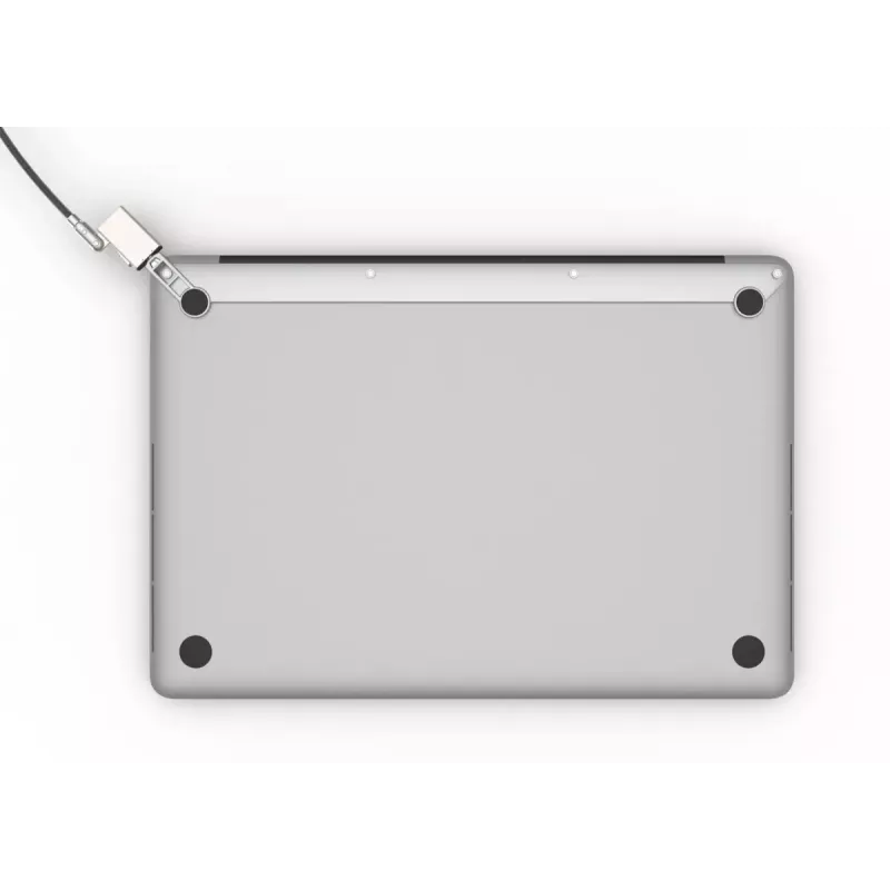 Kabelschloss Compulocks MBA11BRW – Schlüsselschloss, Aluminiumgehäuse, Edelstahlkabel, Silber