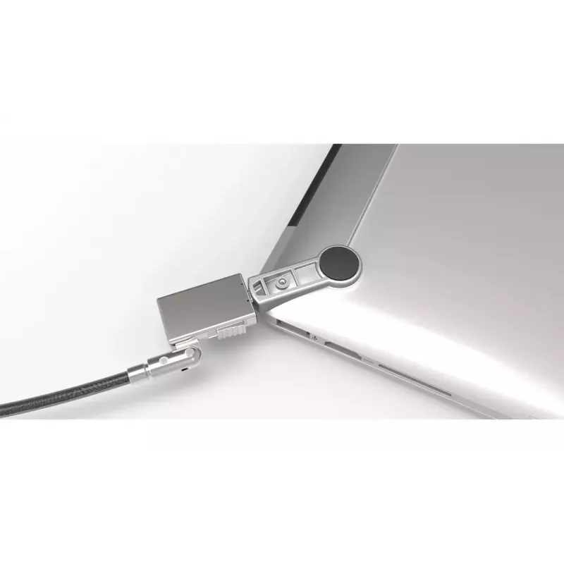 Kabelschloss Compulocks MBA11BRW – Schlüsselschloss, Aluminiumgehäuse, Edelstahlkabel, Silber