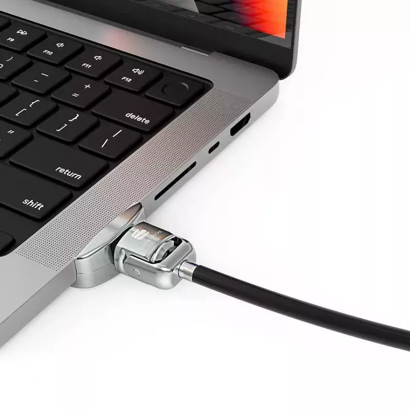 Compulocks Ledge Lock Adapter für MacBook Pro 14 Zoll M1 M2 M3 Silber