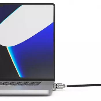 Compulocks Ledge Lock Adapter für MacBook Pro 16 Zoll M1 M2 M3 Silber