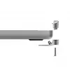 Compulocks Ledge Lock Adapter für MacBook Pro 16 Zoll M1 M2 M3 Silber