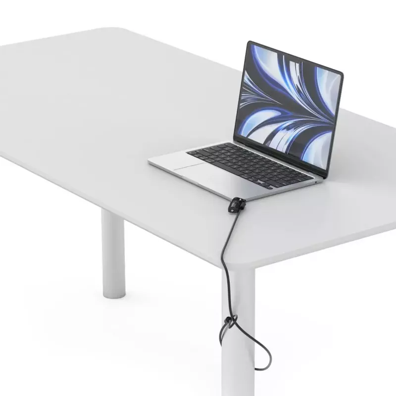 Compulocks Ledge für MacBook Air 13 Zoll M2 und M3 mit Zahlenschloss Silber
