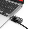 Compulocks Ledge für MacBook Air 13 Zoll M2 und M3 mit Zahlenschloss Silber