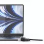 Compulocks Ledge für MacBook Air 13 Zoll M2 und M3 mit Zahlenschloss Silber