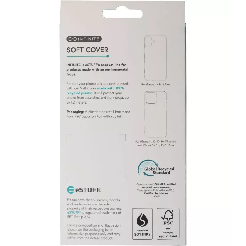 eSTUFF ES67100051 Handyhülle 17 cm (6.7 Zoll) Cover Transparent