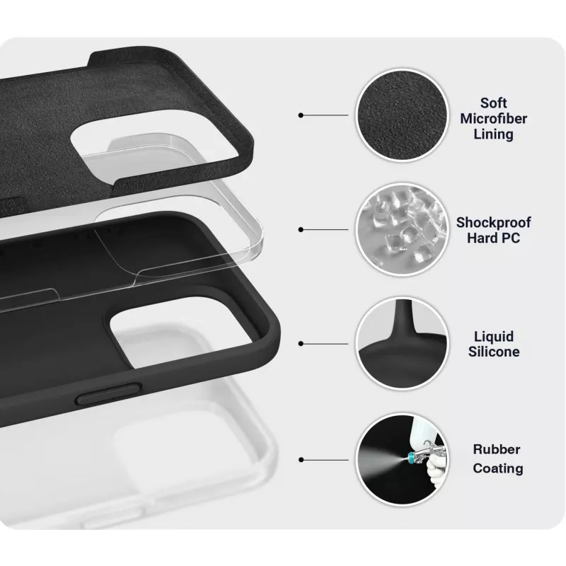 eSTUFF ES67120052-BULK Handyhülle 16 cm (6.3 Zoll) Cover Schwarz