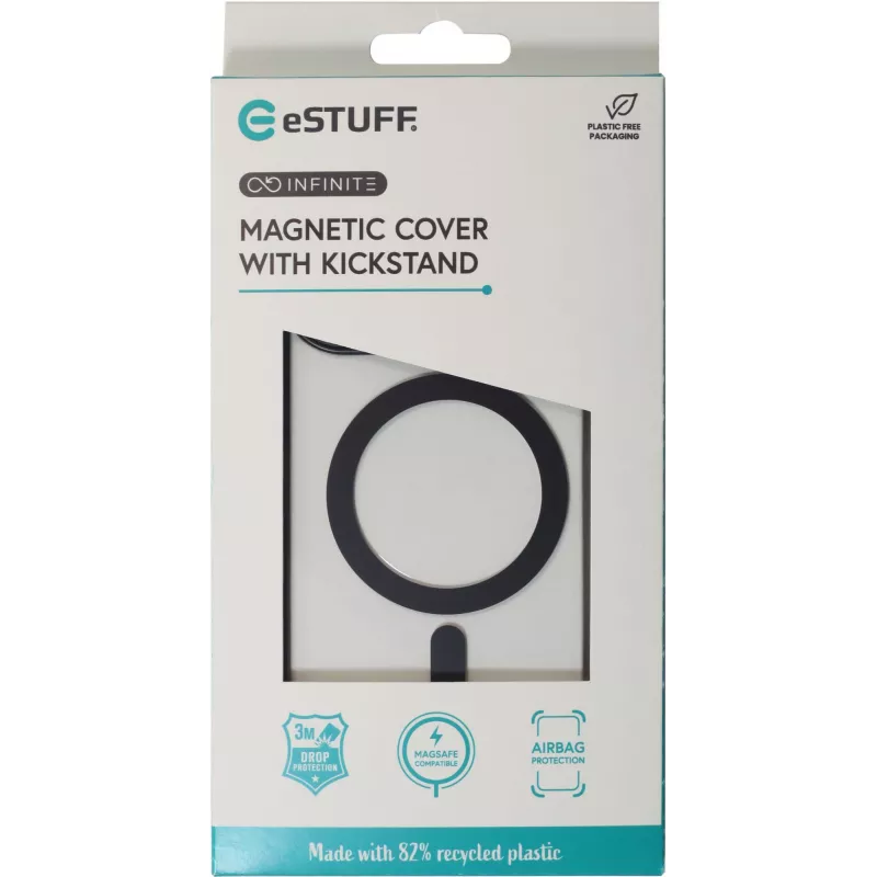 eSTUFF ES67141101 Handyhülle 17 cm (6.7 Zoll) Cover Transparent, Schwarz