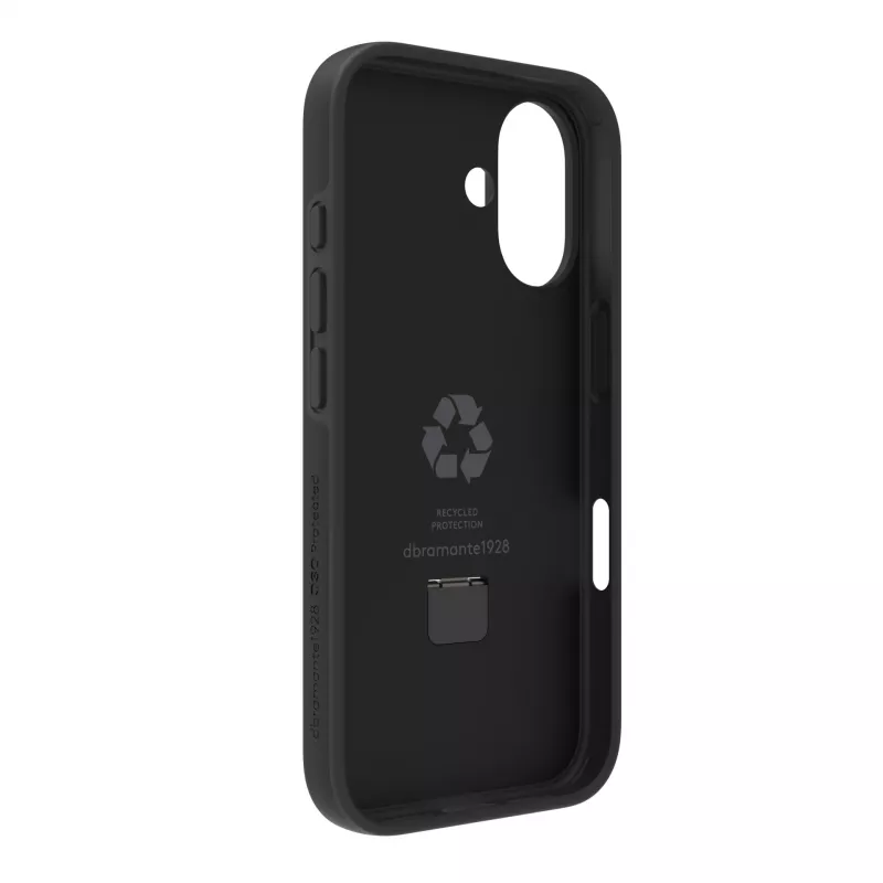 Cover dbramante1928 Iceland Ultra D3O MS Kick iPhone 16 Schwarz