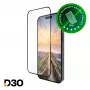 dbramante1928 eco-shield D3O iPhone 16 Plus/15 Plus Schwarz Edge Staub- und kratzfeste Displayschutzfolie aus gehärtetem Glas