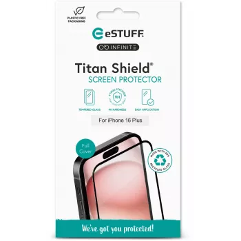 eSTUFF ES501425 Handy-Displayschutz/Back-Cover Displayschutz Transparent Apple 1 Stk.