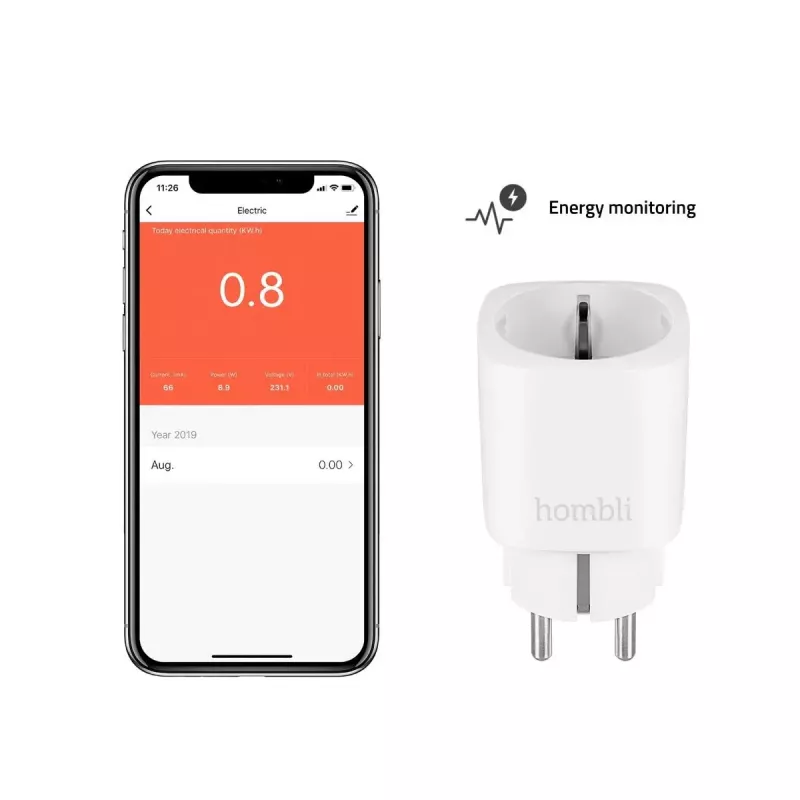 Smart Plug Hombli HBPP-0201 3680 W Indoor White