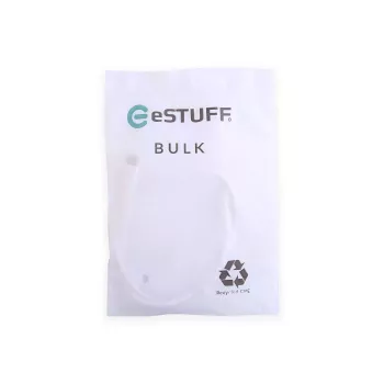 eSTUFF INFINITE ES604070-BULK USB-C-auf-USB-C-Kabel, USB 2.0, 0,5 m, Power Delivery 60W, 100 % recycelter Kunststoff, Weiß
