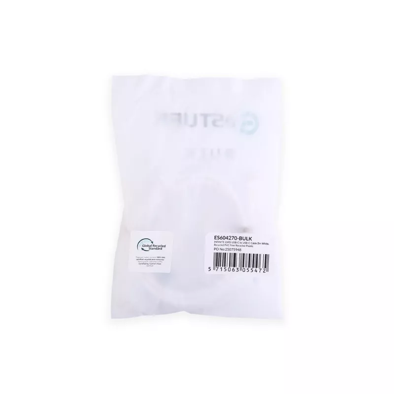 USB-Kabel eSTUFF ES604270-BULK 2 m USB-C Weiß USB 2.0 0,48 Gbit/s
