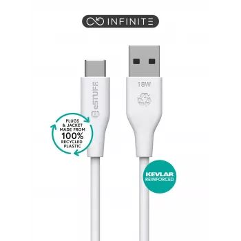 eSTUFF ES605270-BULK USB-Kabel USB 2.0 1 m USB C USB A Weiß