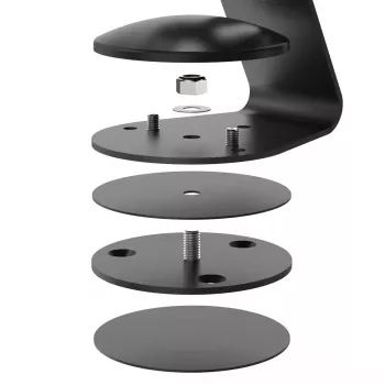 Adapter Compulocks SWBB Drehfuß für Core Stand Schwarz