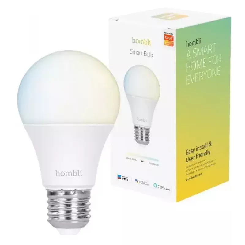 Smarte Glühbirne Hombli E27 9 W Wi‑Fi Weiß