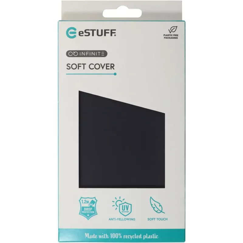 eSTUFF INFINITE GRS VIENNA iPhone 16e Schwarze Hülle. Material (ES67101054-BULK)